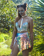 Mermaid Tears Sequin Mini Skirt | MTO