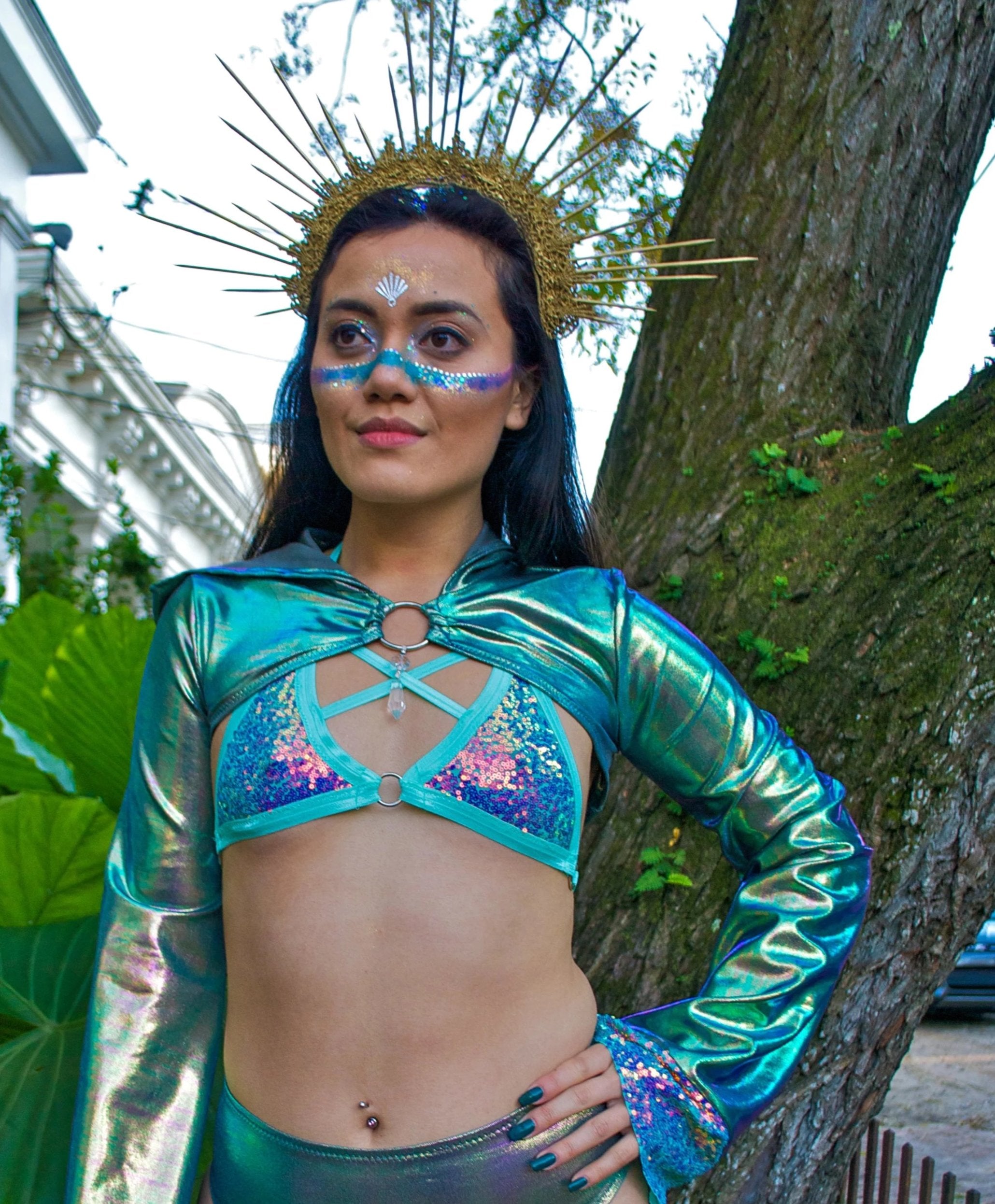Jade Cross My Heart Triangle Top | MTO