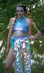 Dragon Tears Sequin Maxi Skirt | MTO