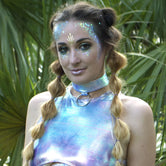 Blue Opal Dragon O-Ring Choker | MTO
