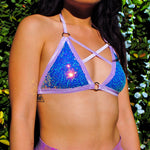 Amethyst Cross My Heart Triangle Top | MTO