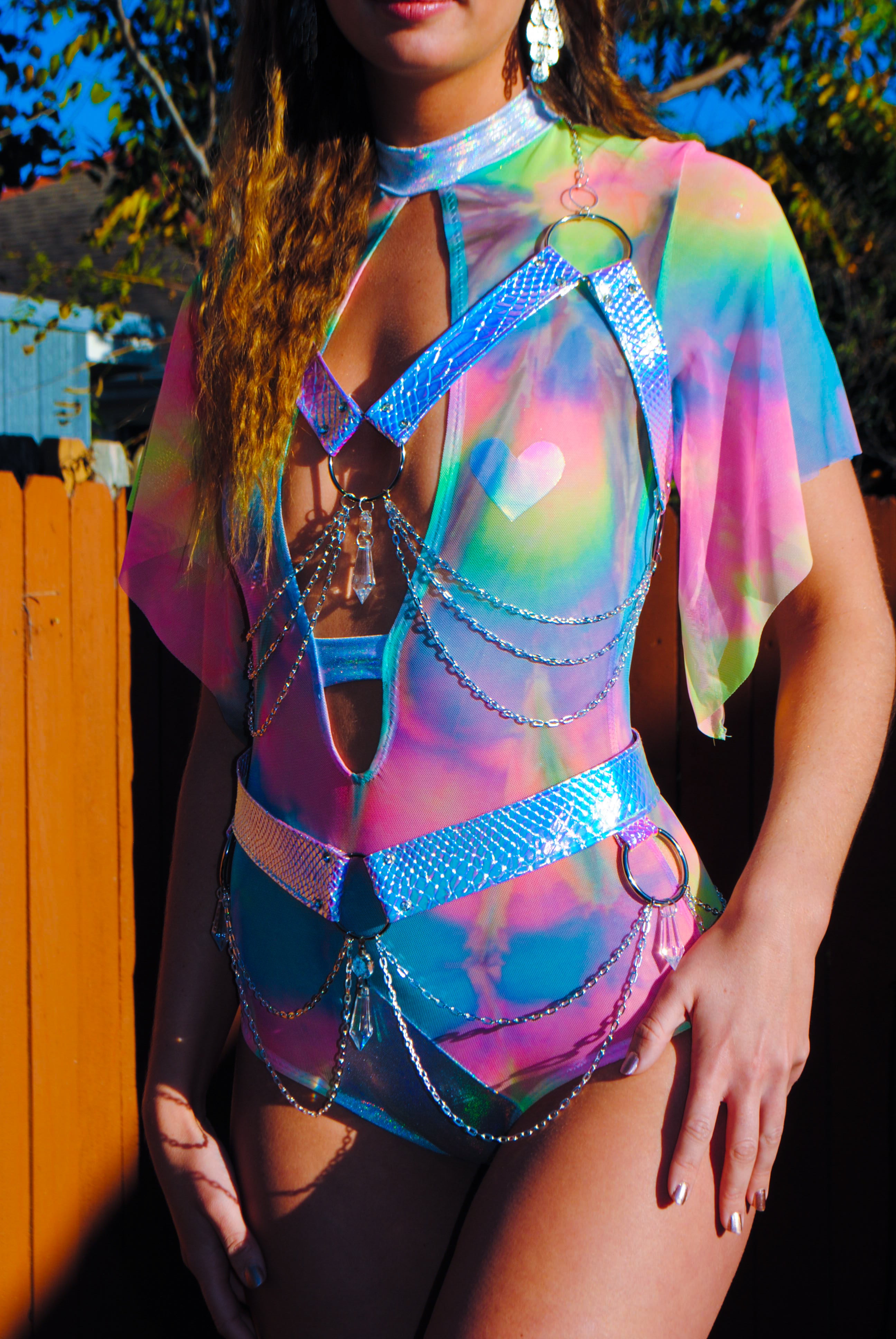Unicorn Opal Crystal Chain Harness