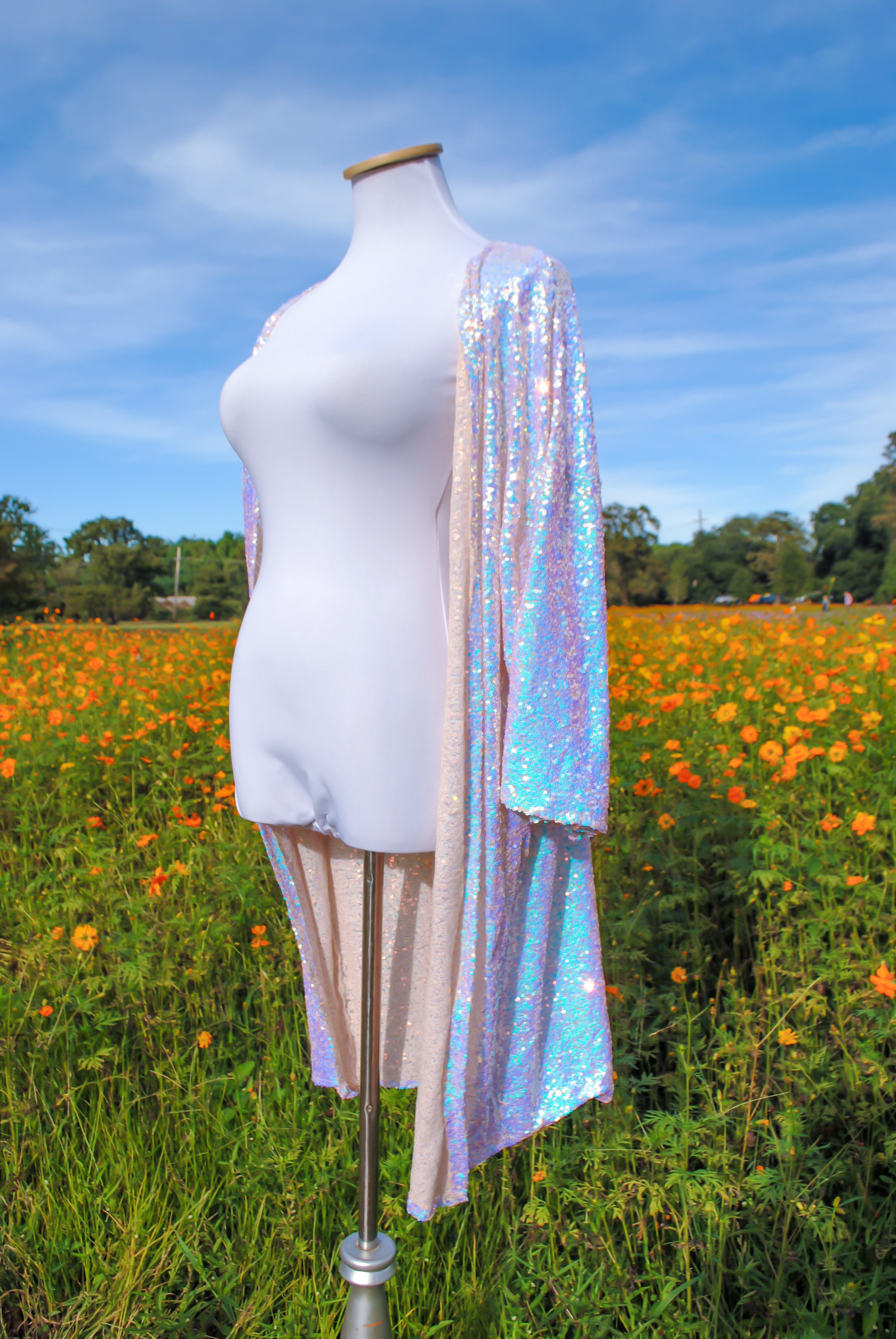 Rose Quartz Geode Kimono