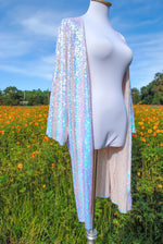 Rose Quartz Geode Kimono