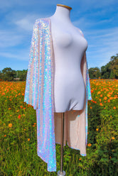 Rose Quartz Geode Kimono