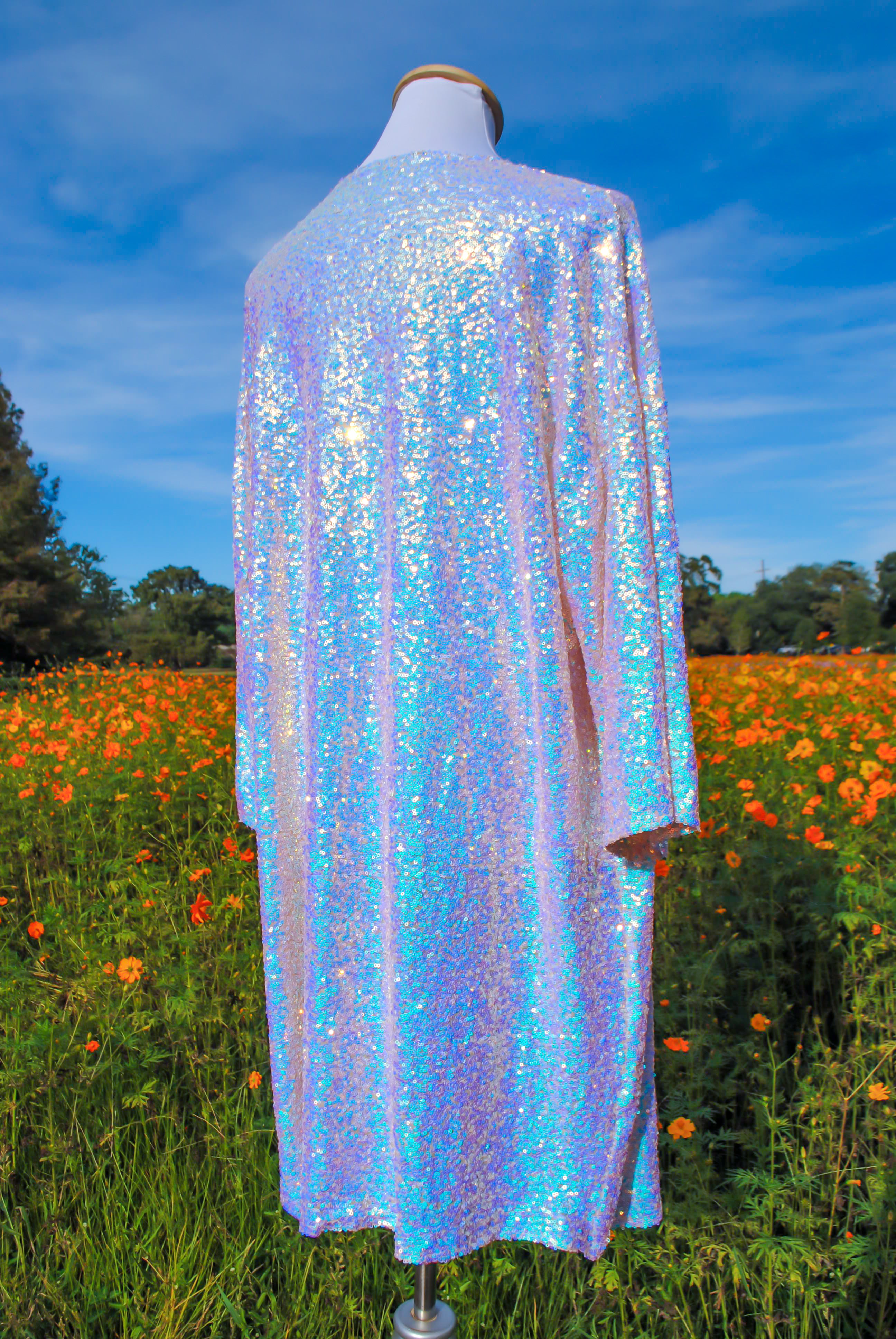 Rose Quartz Geode Kimono