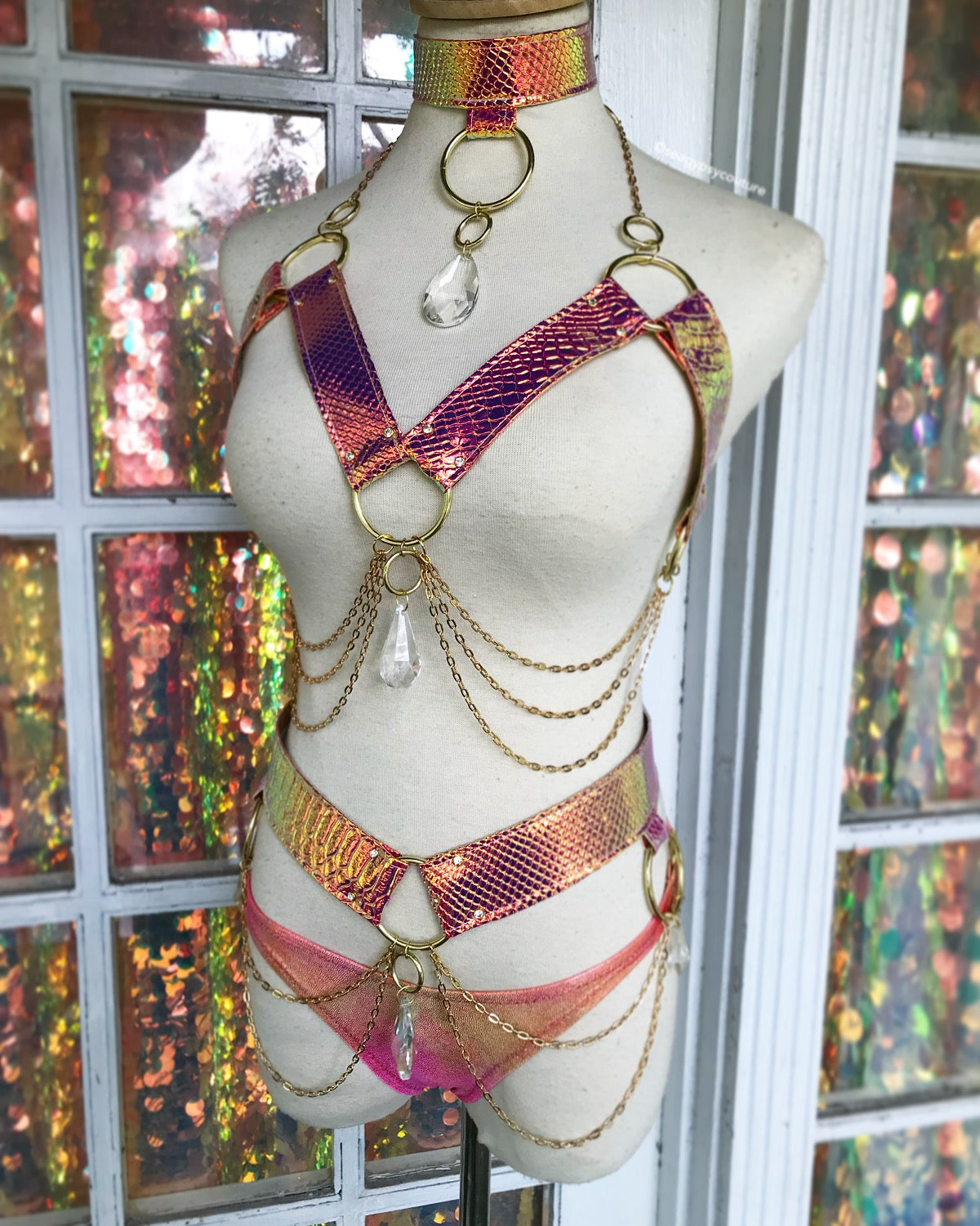 Sunset Opal Crystal Harness Set | MTO