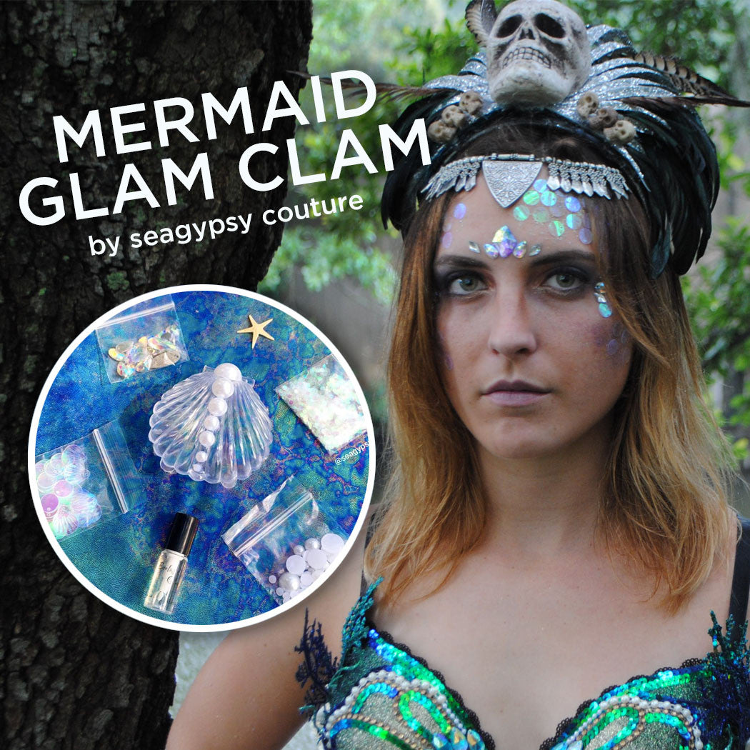 Mermaid Glam Clam - the Ultimate Mermaid Makeup Kit