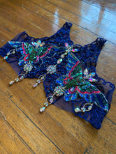 Jeweled Butterflies Embellished Top - S/M