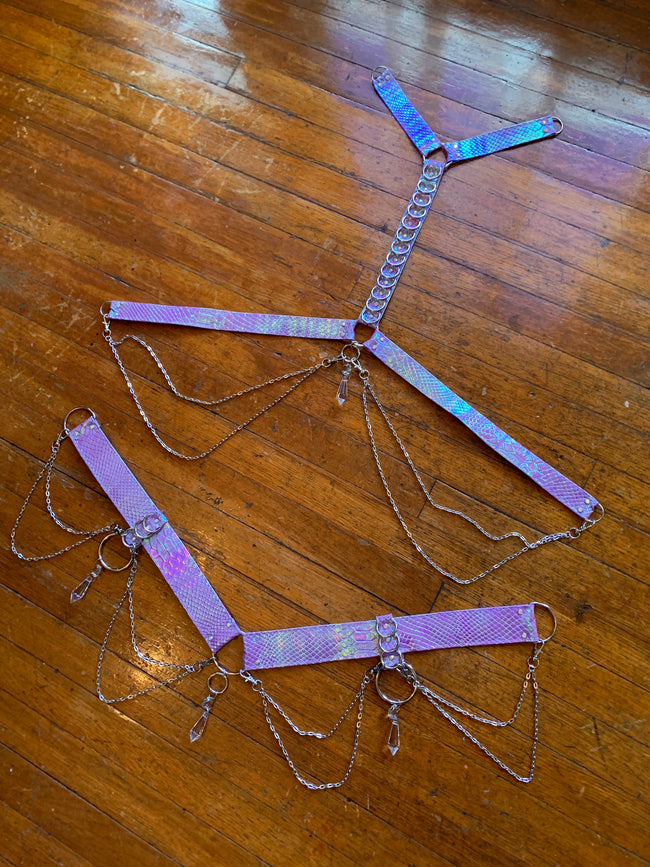 Orchid Opal Bombshell Convertible Harness Set - MTO