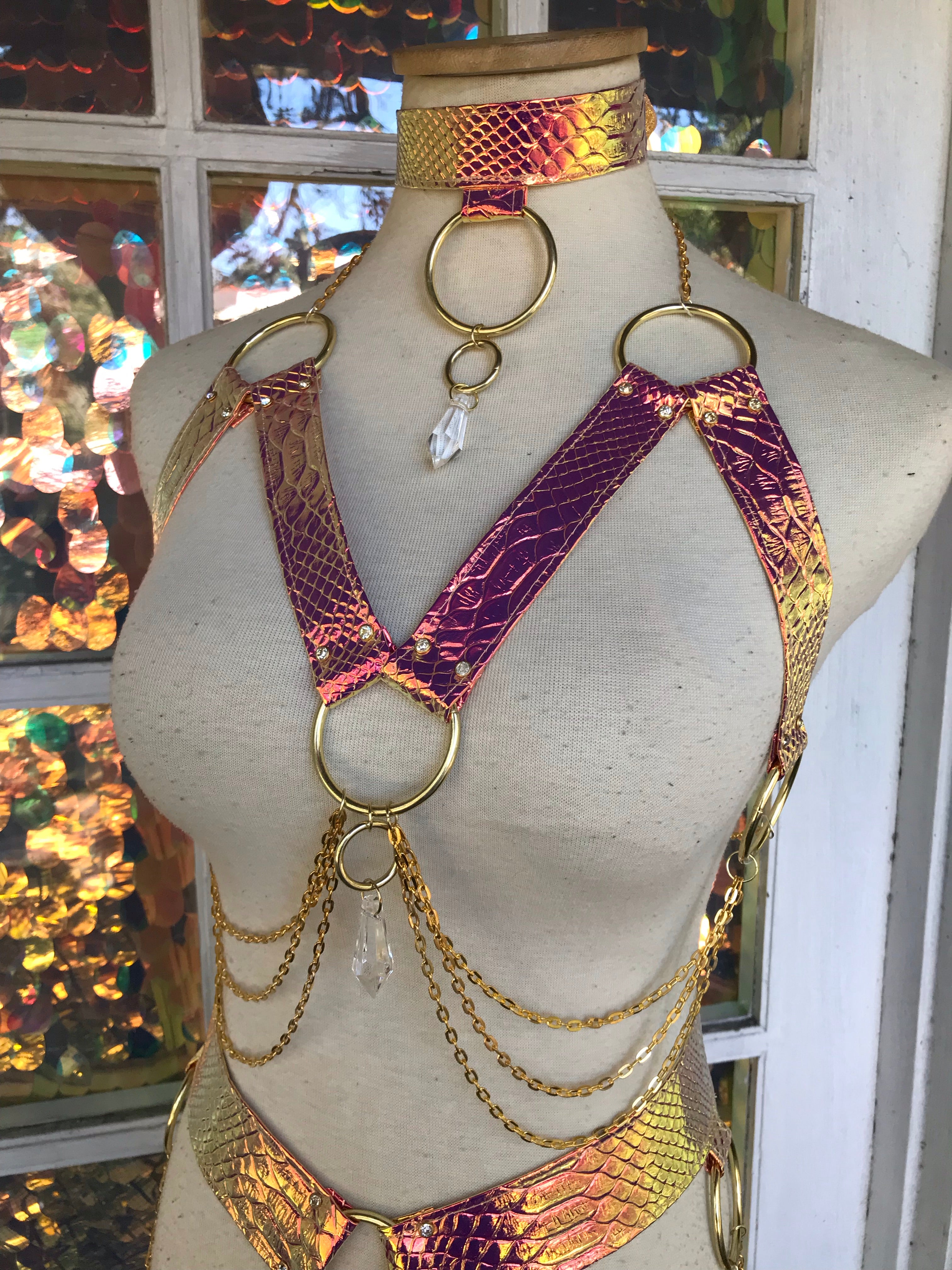 Sunset Opal Crystal Harness Set | MTO
