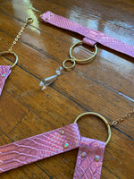 Rose Gold Crystal Harness Set - MTO