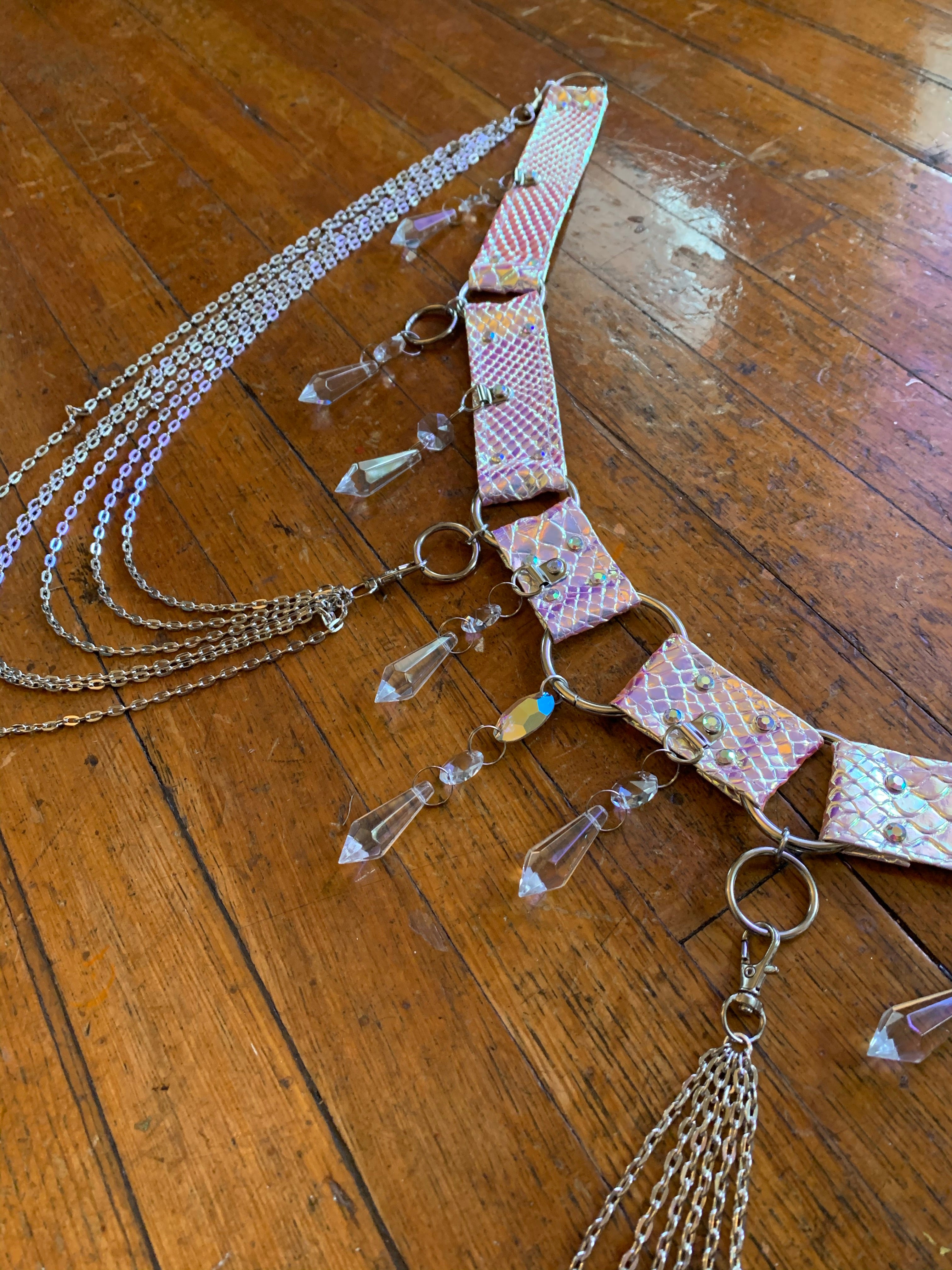 Unicorn Opal Chandelier Belt