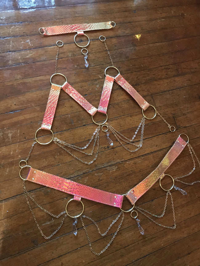 Sunset Opal Crystal Harness Set | MTO