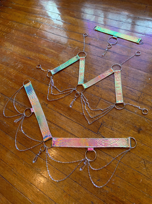 Jade Opal Crystal Harness Set