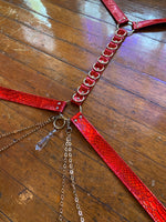Cherry Bombshell Convertible Harness Set