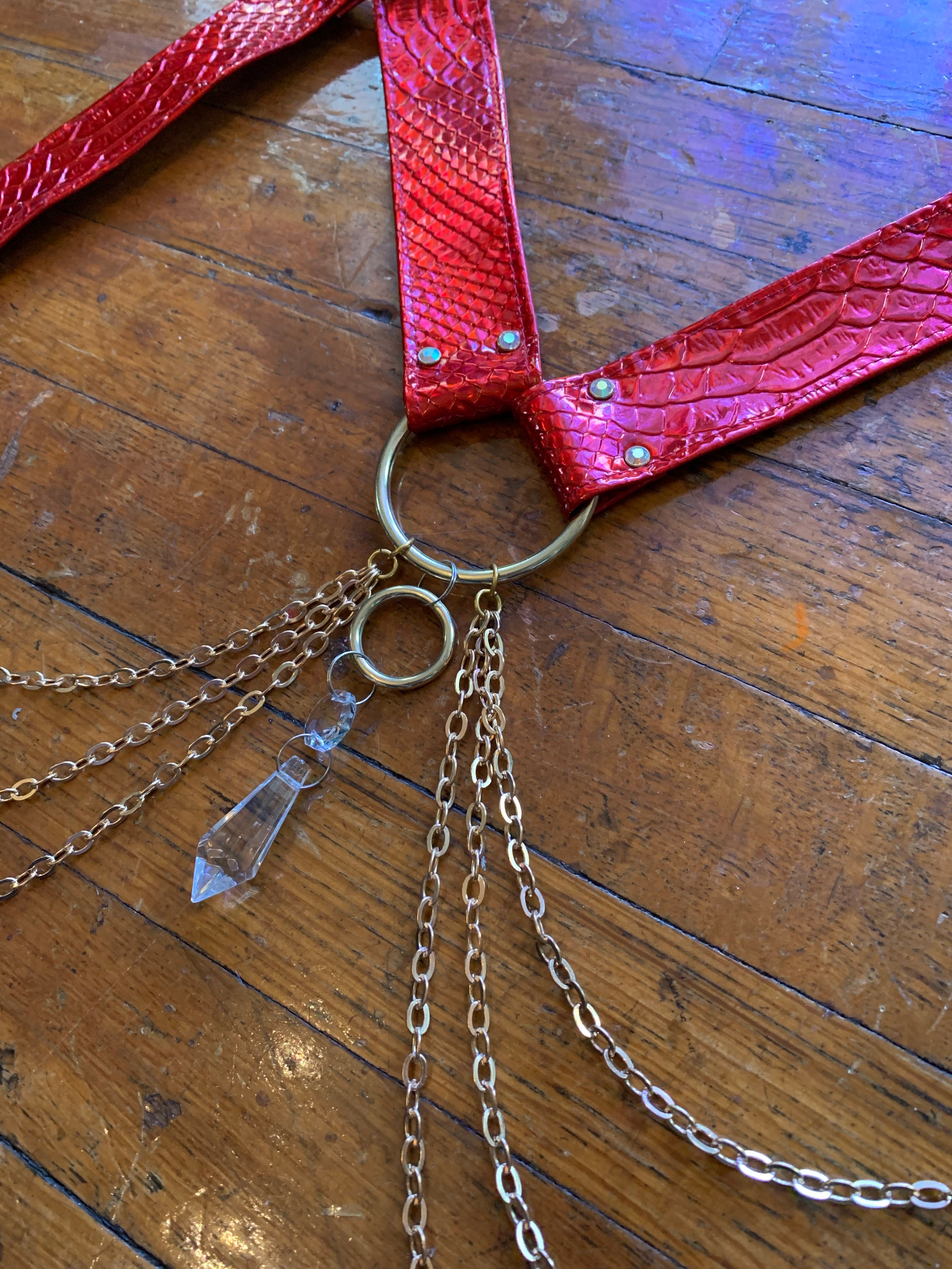 Cherry Bomb Crystal Harness Set