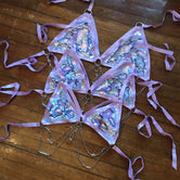Lavender Unicorn Chain & Crystal Top | MTO