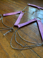 Bubblegum Cobra Crystal Harness Set - MTO