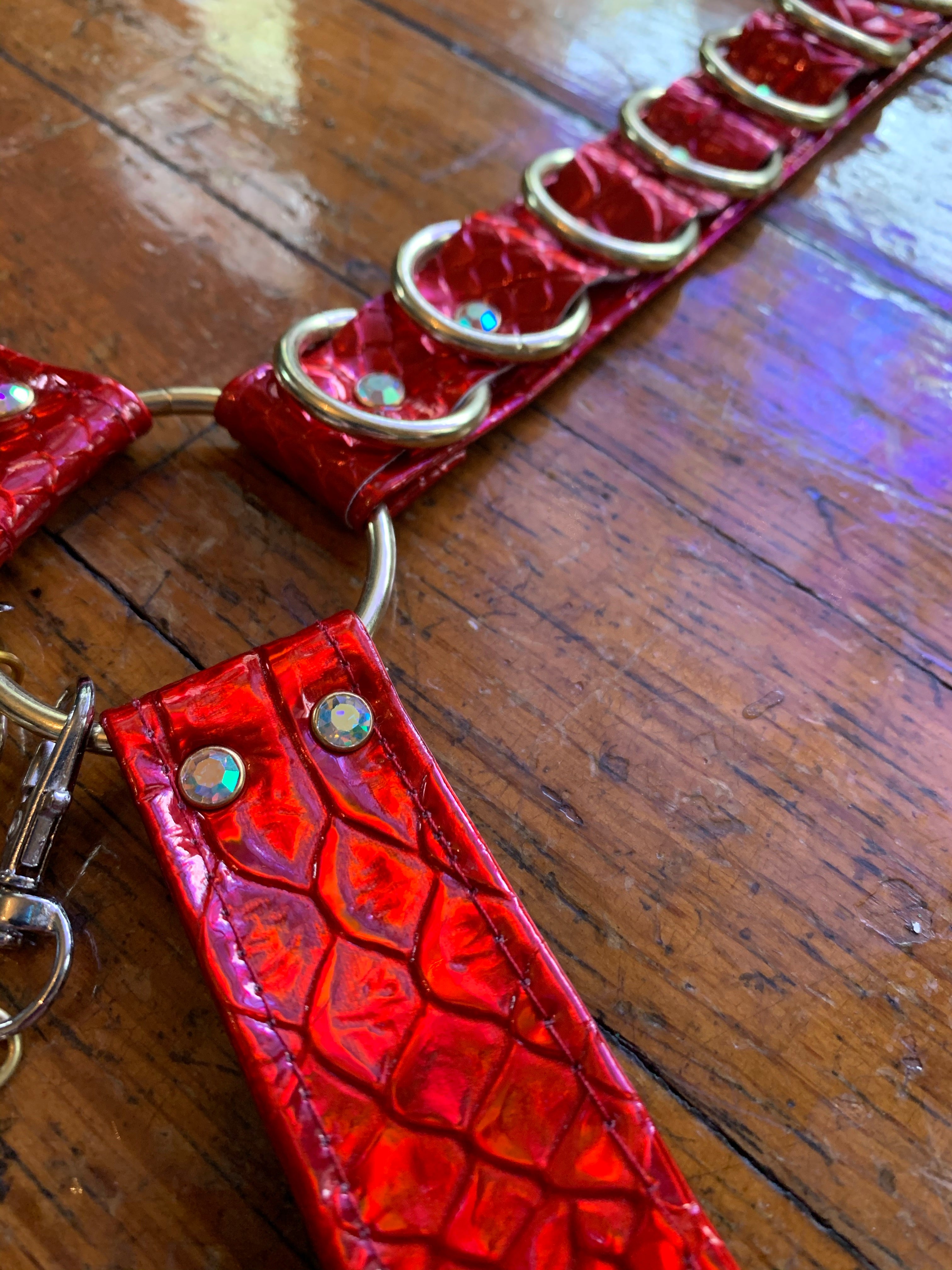 Cherry Bombshell Convertible Harness Set