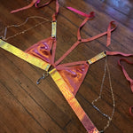 Gilded Raspberry Convertible Harness Triangle Top - M