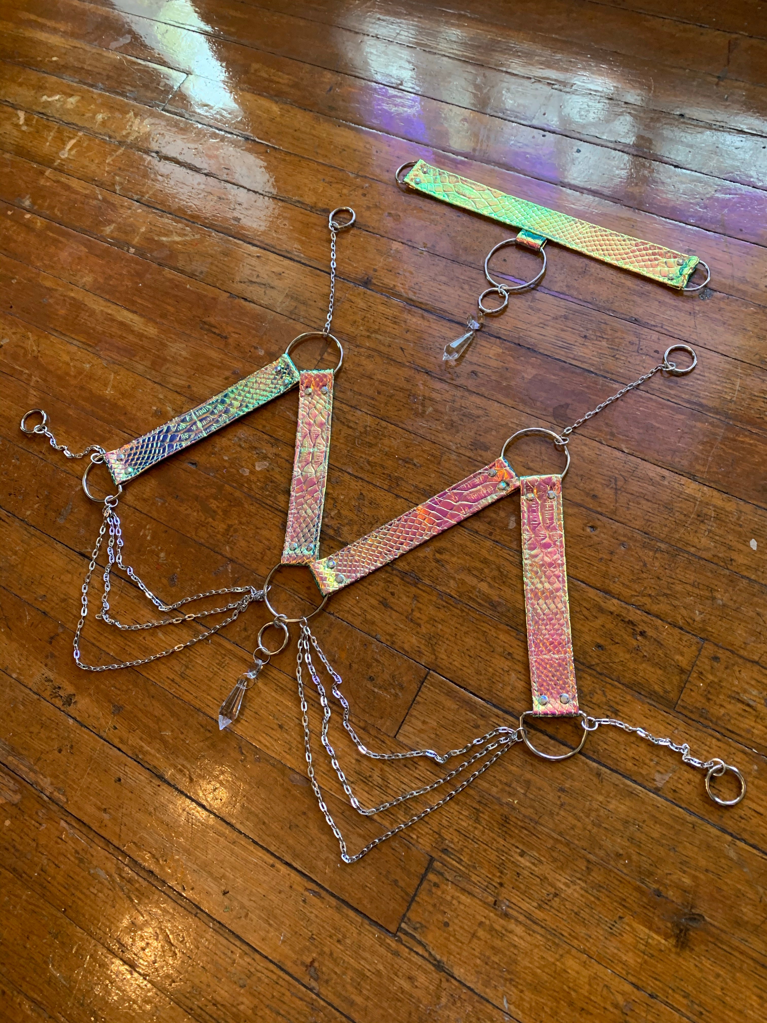 Jade Opal Crystal Harness Set