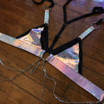 Dark Unicorn Convertible Harness Triangle Top | MTO