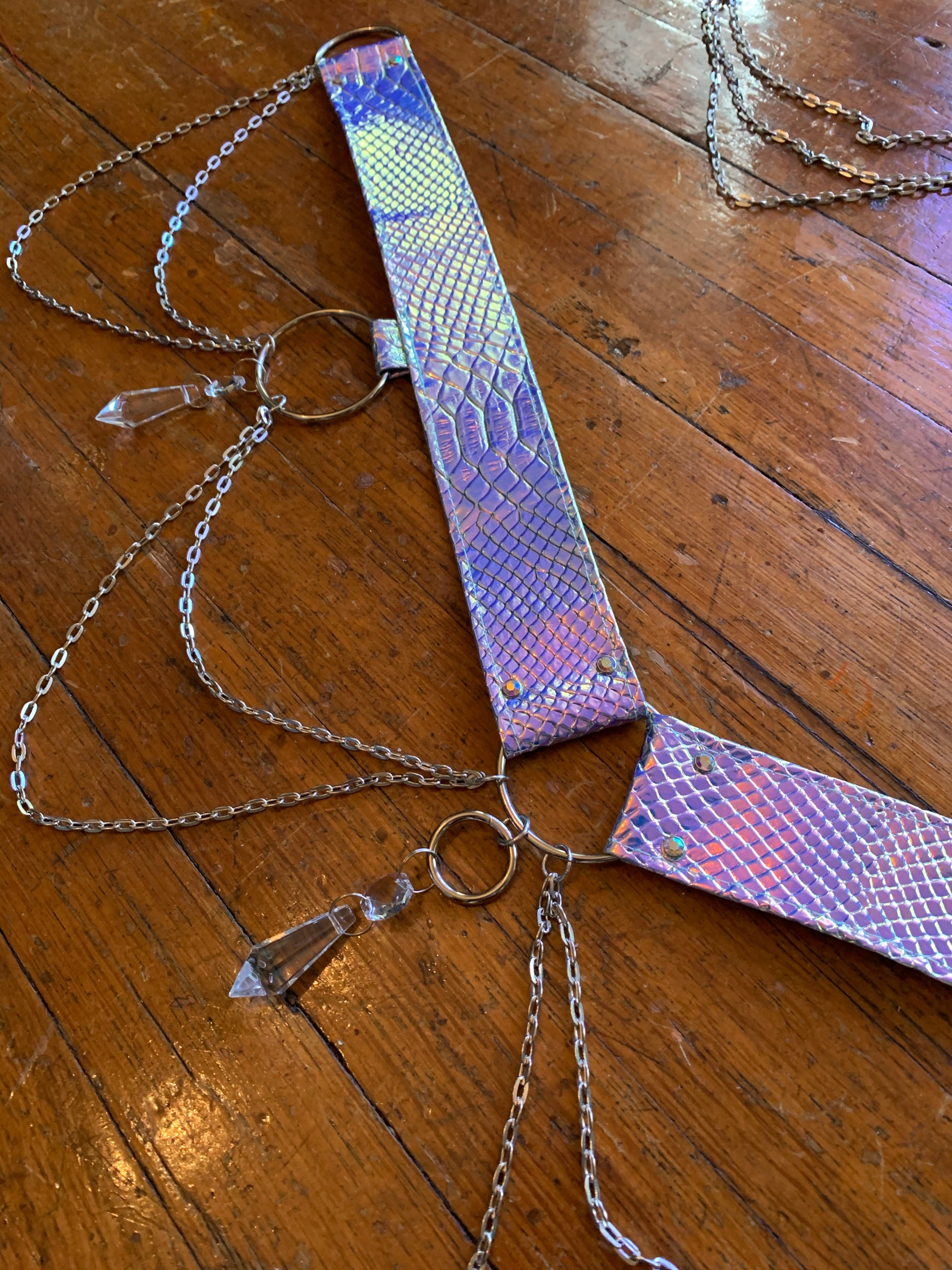 Blue Opal Crystal Harness Set