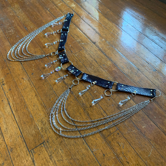 Rainbow Onyx Chandelier Belt - MTO
