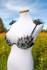 Black Lace Holographic Bra - 34B/32C/34C