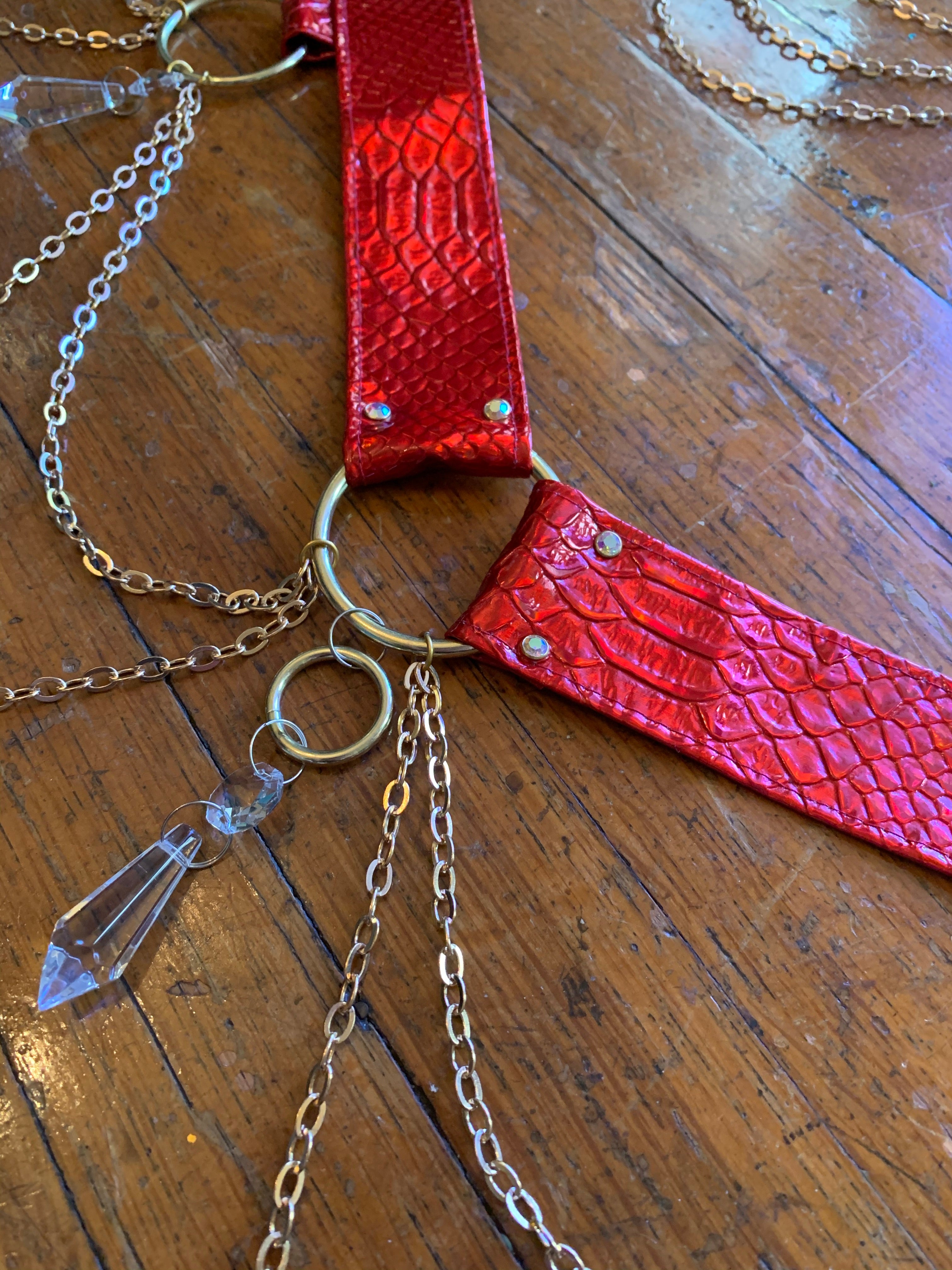 Cherry Bomb Crystal Harness Set