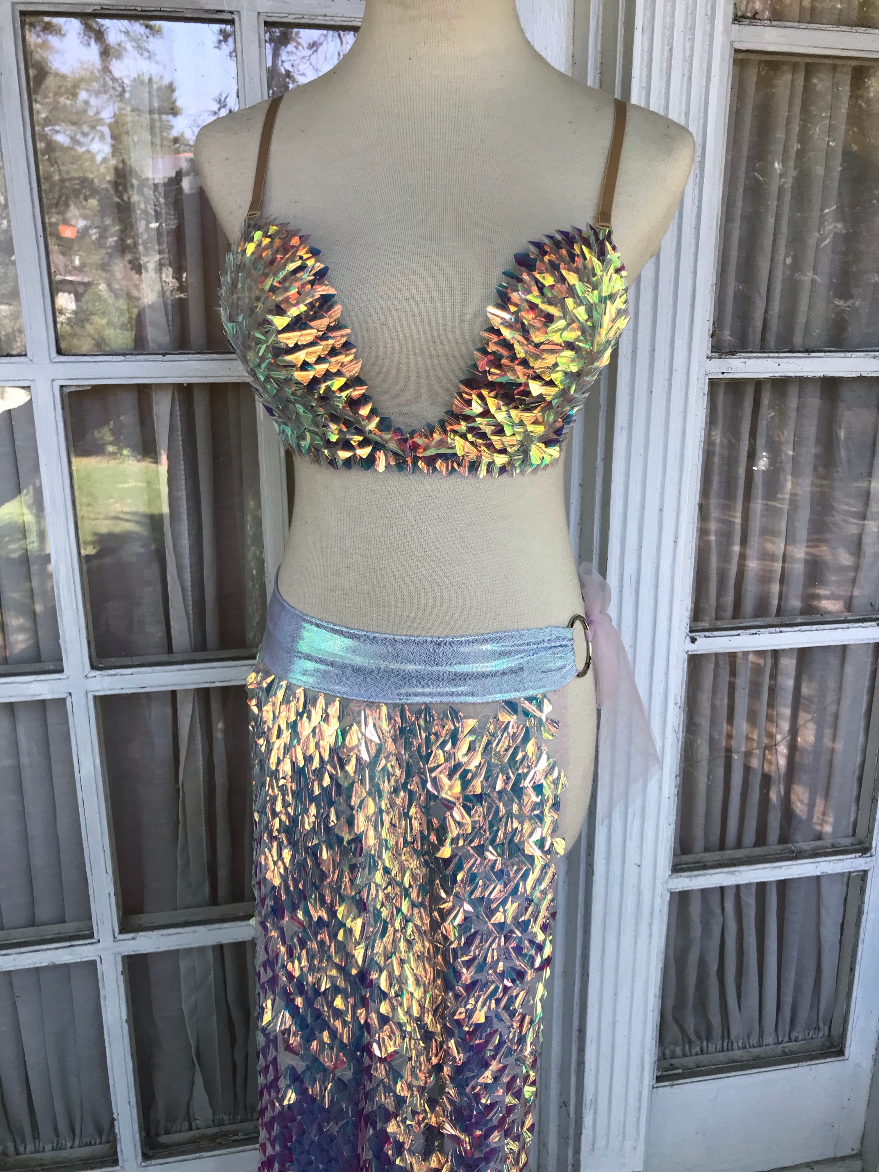 Geometric Sequin Maxi Skirt - S/M