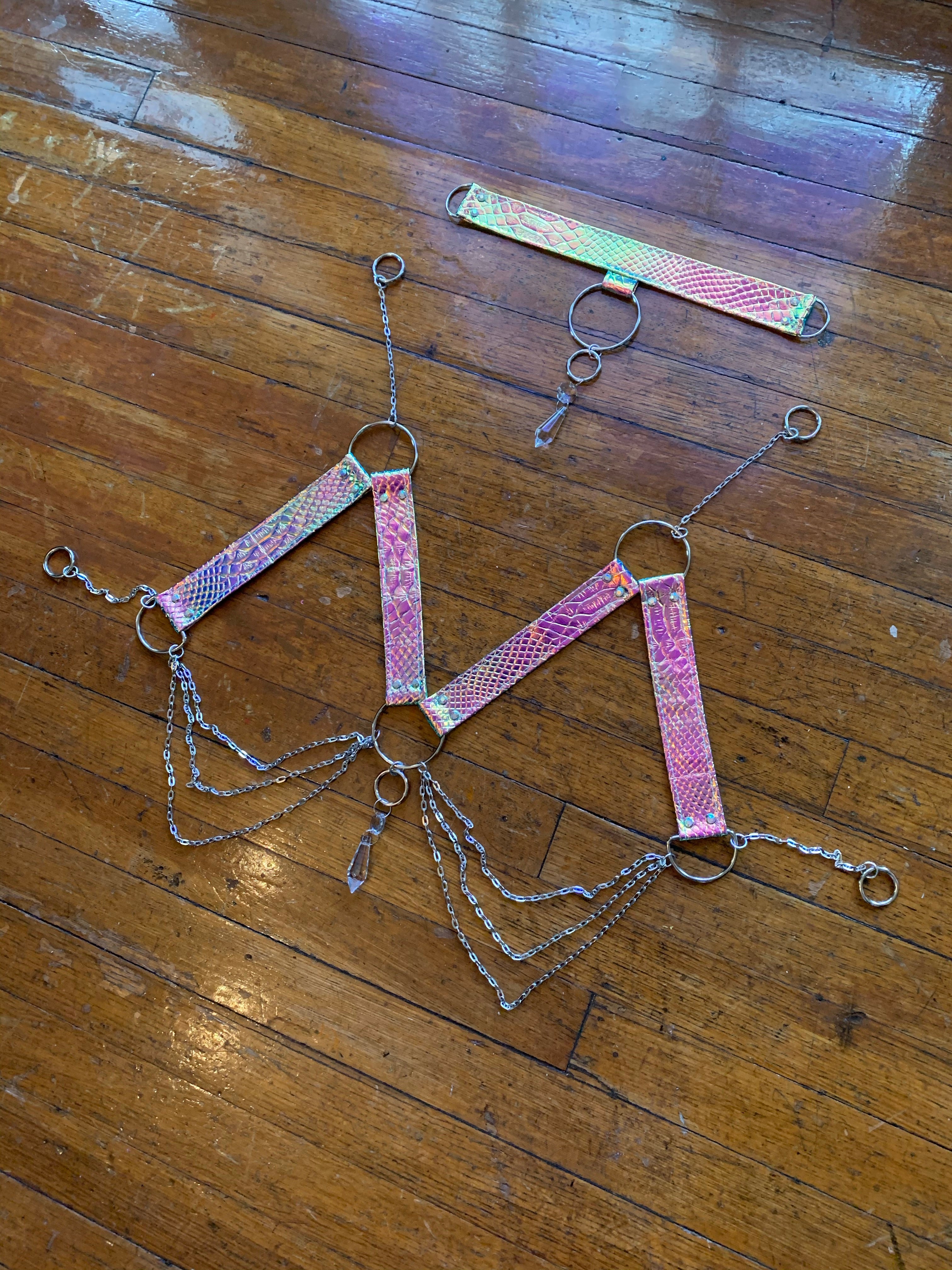 Jade Opal Crystal Harness Set