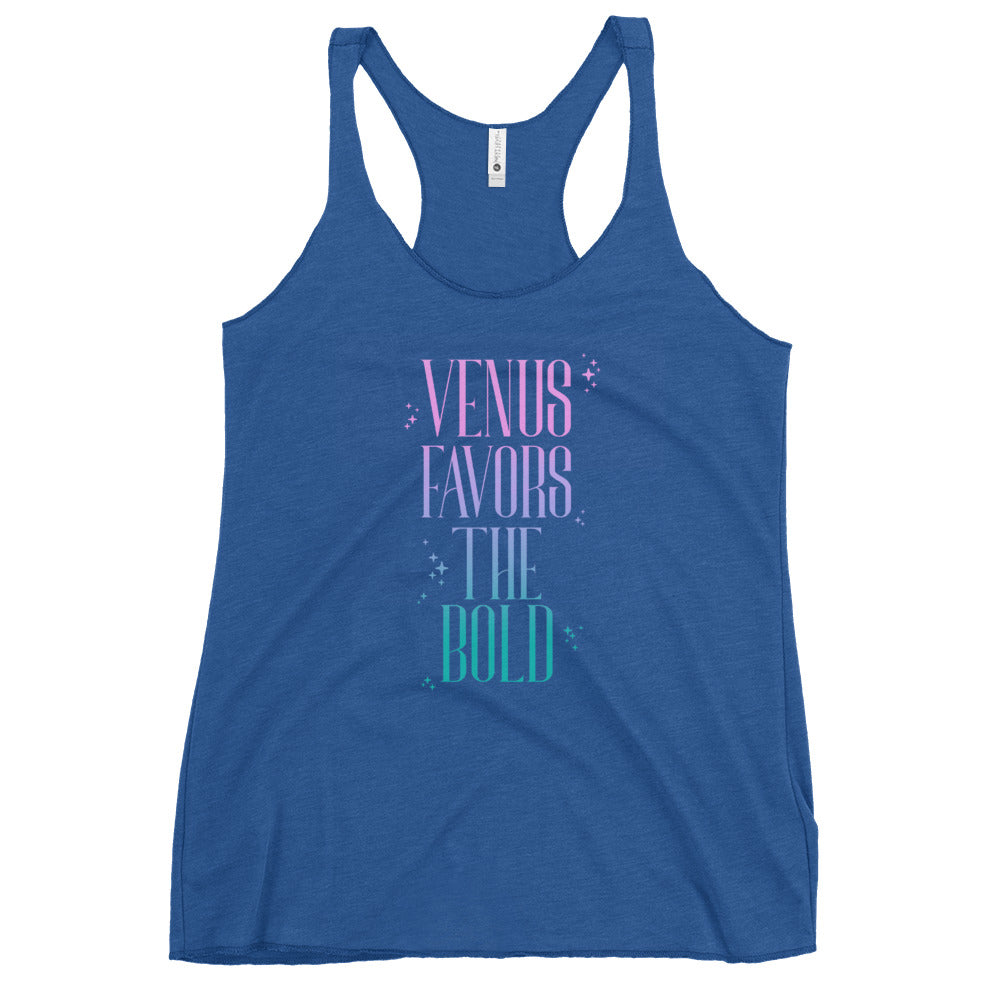 Venus Favors the Bold Women's Racerback Tank