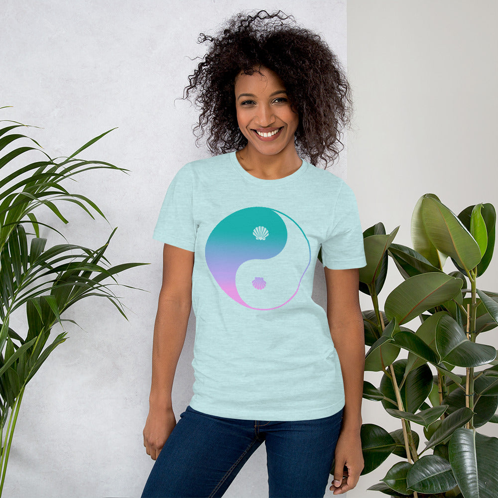 Seashell Yin Yang Unisex T-shirt