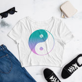 Seashell Yin Yang Crop Tee