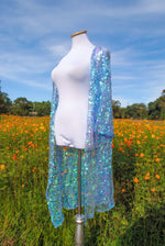 Blue Moon Quartz Geode Kimono