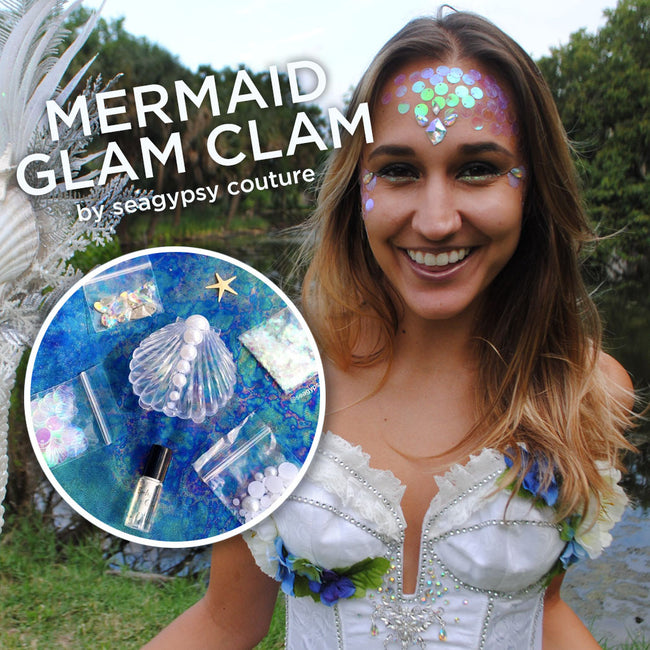 Mermaid Glam Clam - the Ultimate Mermaid Makeup Kit