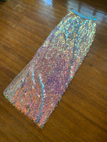 Geo Iridescent Sequin Maxi Skirt