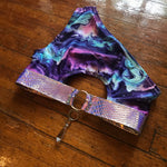 Amethyst Moon One Shoulder Harness Top - M