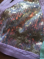 Lavender Starchild Sequin Chain & Crystal Top | MTO
