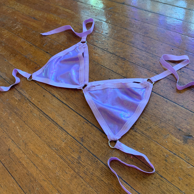 Lilac Daydreams Triangle Harness Top - MTO