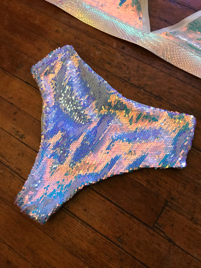 Aqua Unicorn Gemini Sequin Siren Shorts | MTO